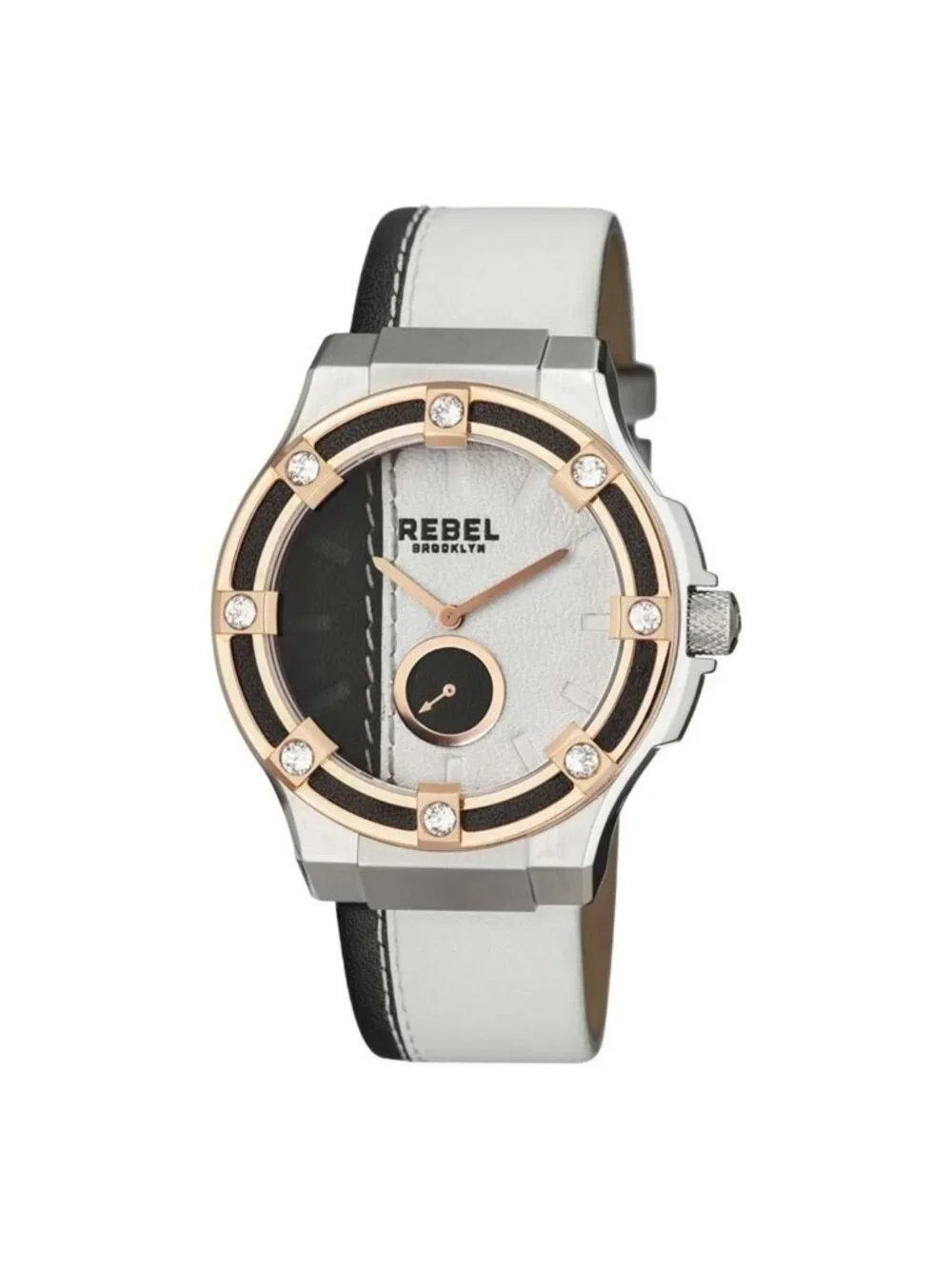 NWT Rebel Flatbush Black and White Dial Ladies Watch